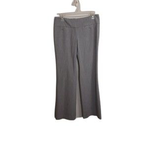Express Editor Pants Women Sz 2 Gray 31.5" Inseam Wide Leg Low Rise Pockets